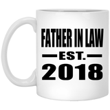 Father In Law Established EST. 2018 - 11 Oz Coffee Mug