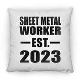 Sheet Metal Worker Established EST. 2023 - Throw Pillow