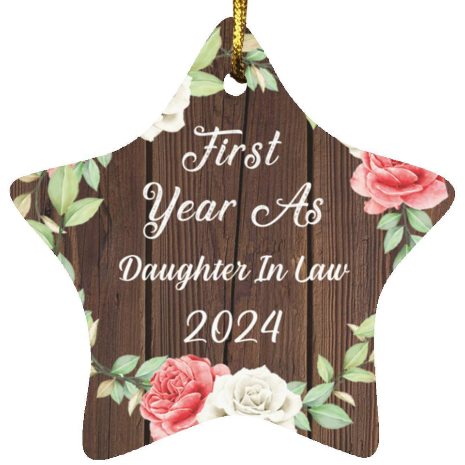 First Year As Daughter In Law 2024 - Star Ornament A