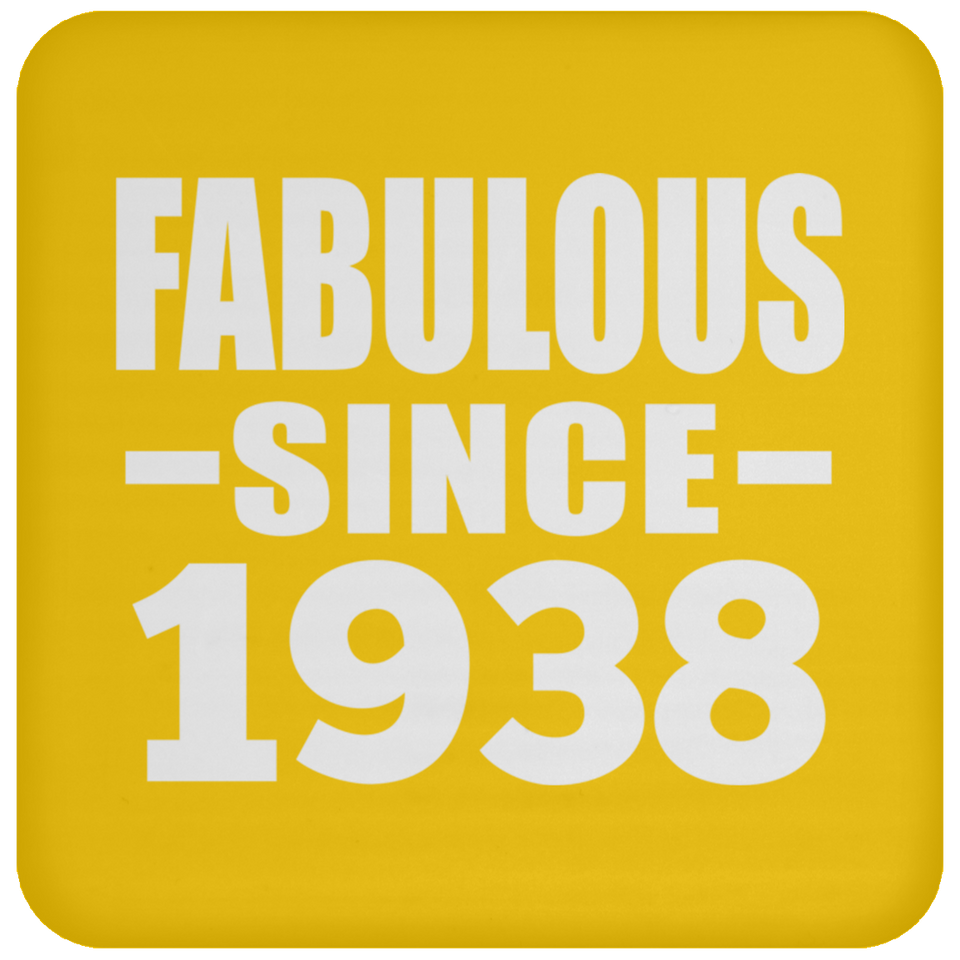 86th Birthday Fabulous Since 1938 - Drink Coaster