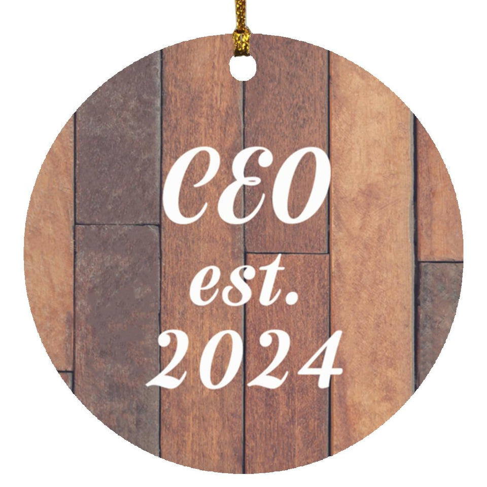 CEO Established Est. 2024 - Circle Ornament E