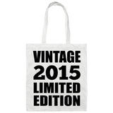 9th Birthday Vintage 2015 Limited Edition - Tote Bag White