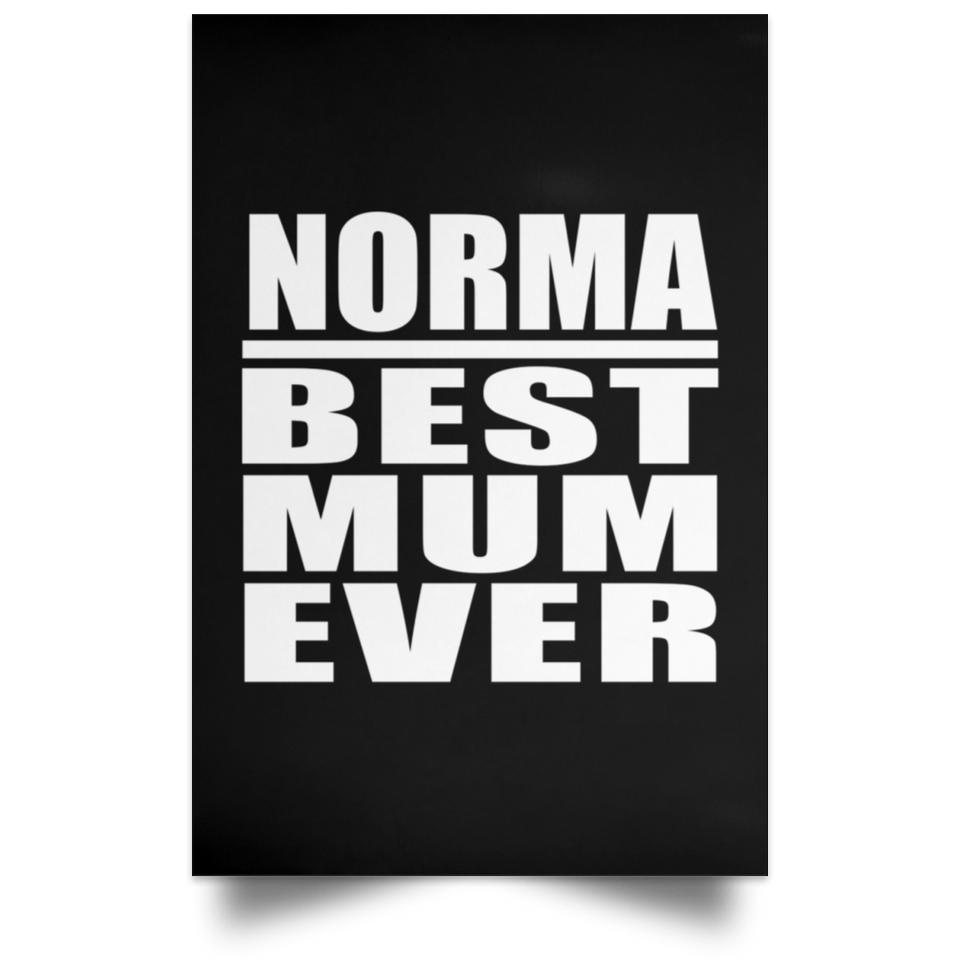 Norma Best Mum Ever - Poster Portrait