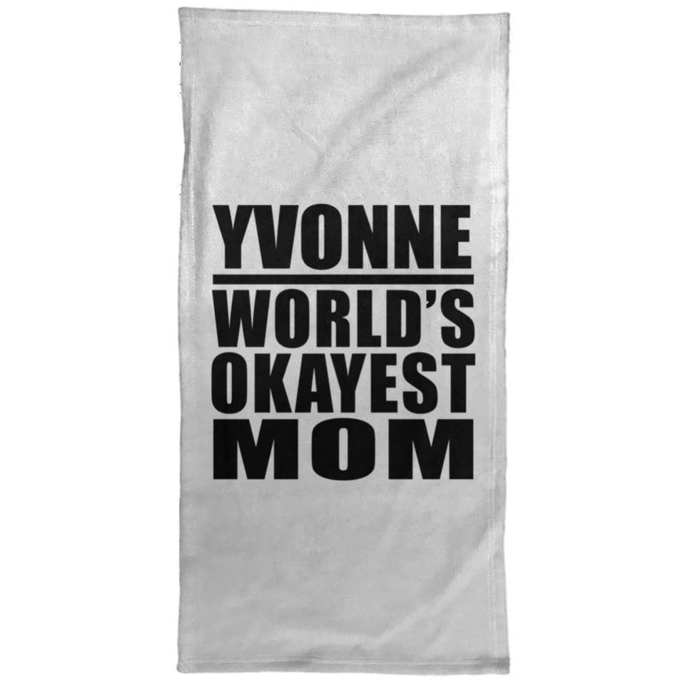 Yvonne World's Okayest Mom - Hand Towel