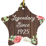 99th Birthday Legendary Since 1925 - Star Ornament A