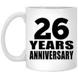 26th Anniversary 26 Years - 11 Oz Coffee Mug