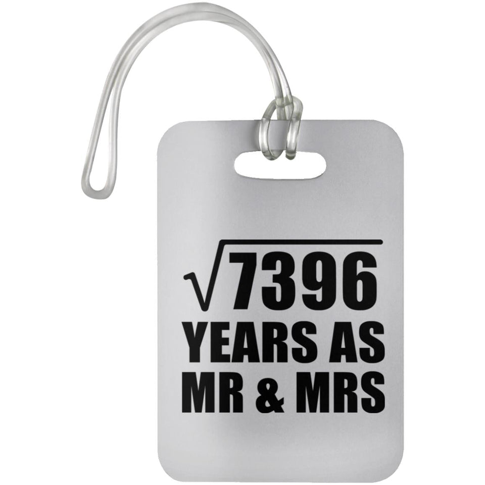 86th Anniversary Square Root of 7396 Years As Mr & Mrs - Luggage Bag Tag