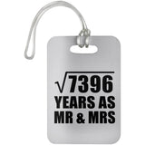 86th Anniversary Square Root of 7396 Years As Mr & Mrs - Luggage Bag Tag