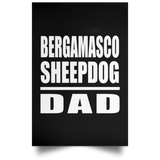 Bergamasco Sheepdog Dad - Poster Portrait