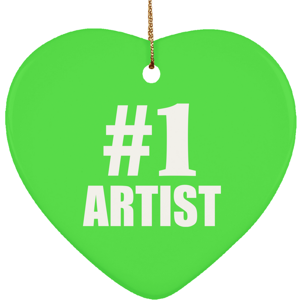 Number One #1 Artist - Heart Ornament