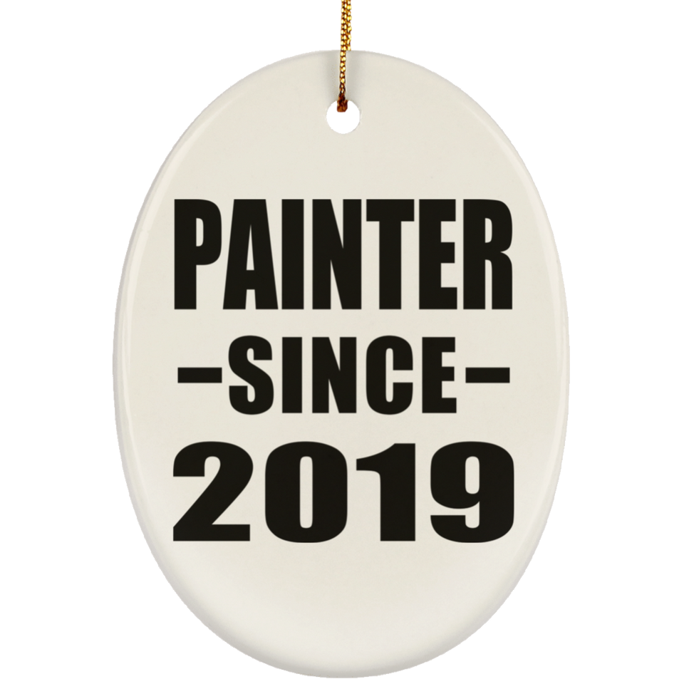 Painter Since 2019 - Oval Ornament