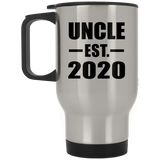 Uncle Established EST. 2020 - Silver Travel Mug