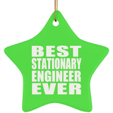 Best Stationary Engineer Ever - Star Ornament