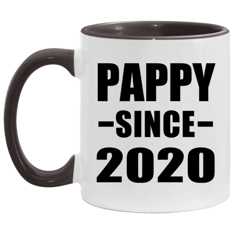 Pappy Since 2020 - 11oz Accent Mug Black