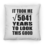 71st Birthday Took Square Root of 5041 Years To Look Good - Throw Pillow