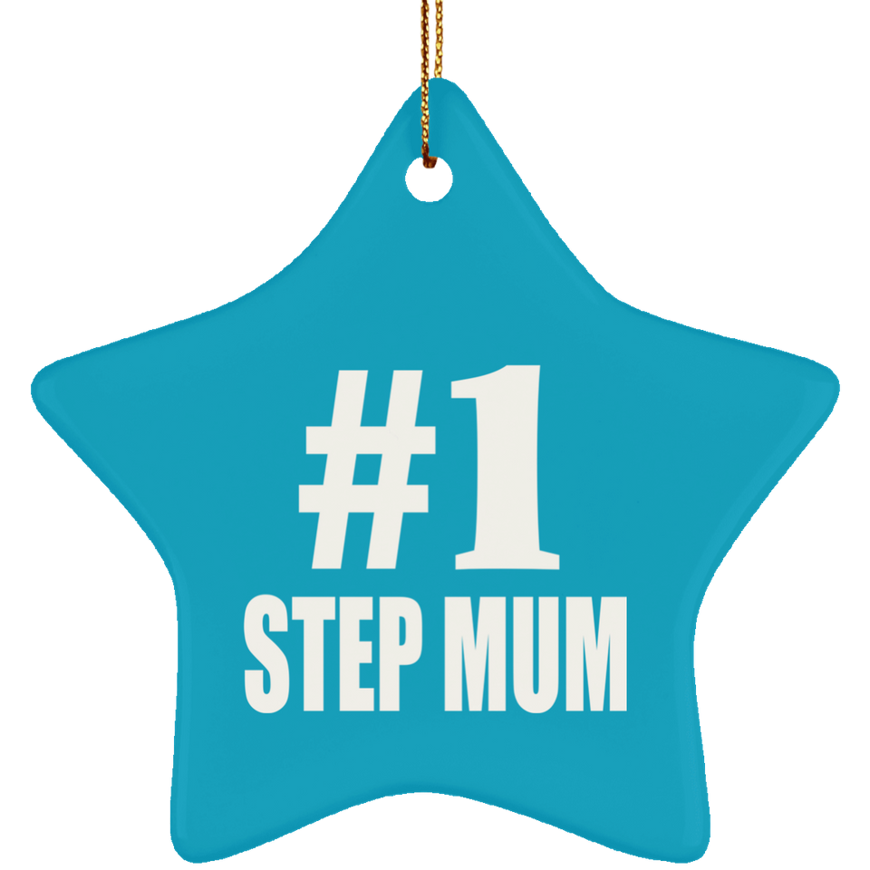 Number One #1 Step Mum - Star Ornament
