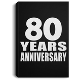 80th Anniversary 80 Years Anniversary - Canvas Portrait