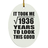 44th Birthday Took Square Root of 1936 Years To Look Good - Oval Ornament