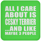 All I Care About Is Cesky Terrier - Drink Coaster
