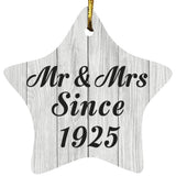 99th Anniversary Mr & Mrs Since 1925 - Star Ornament F