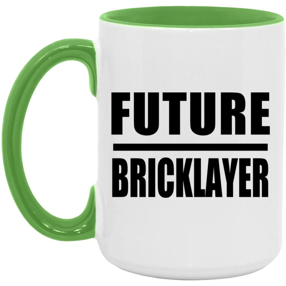 Future Bricklayer - 15oz Accent Mug Green