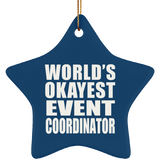World's Okayest Event Coordinator - Star Ornament