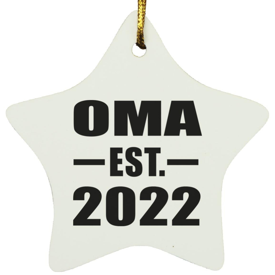 Oma Established EST. 2022 - Star Ornament