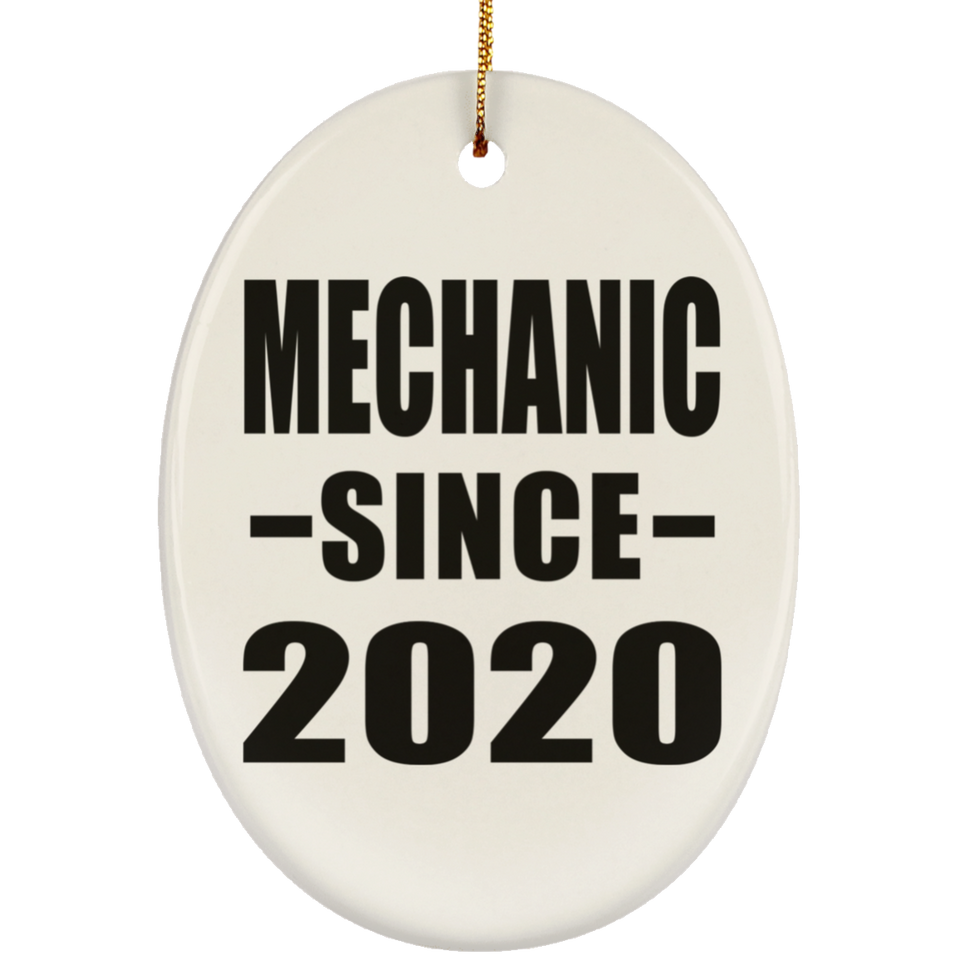 Mechanic Since 2020 - Oval Ornament
