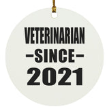Veterinarian Since 2021 - Circle Ornament