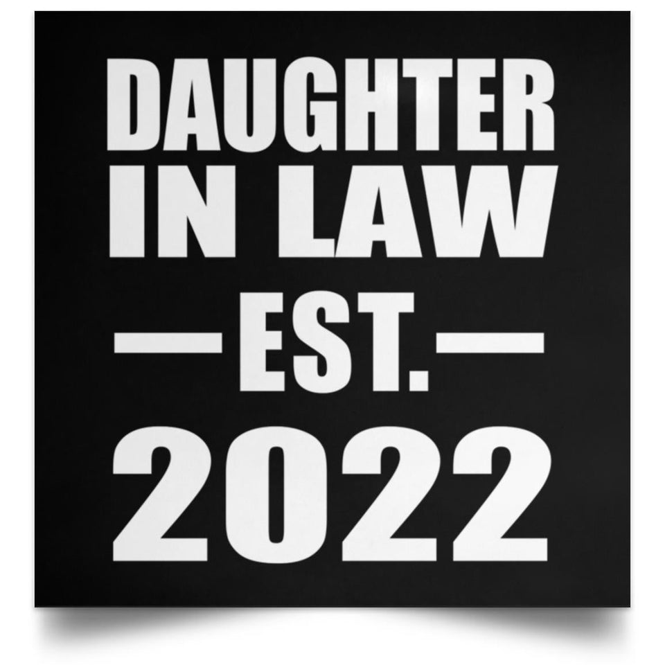 Daughter In Law Established EST. 2022 - Poster Square