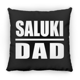 Saluki Dad - Throw Pillow Black