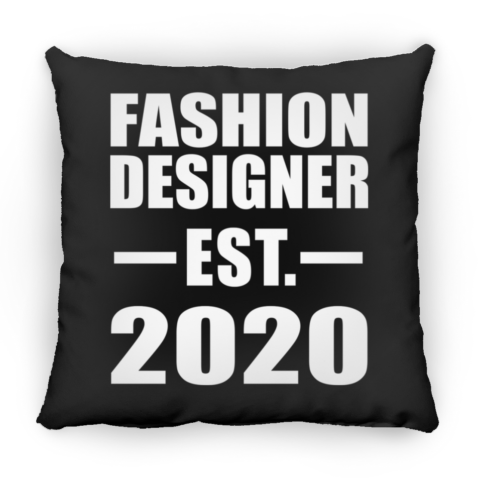 Fashion Designer Established EST. 2020 - Throw Pillow Black