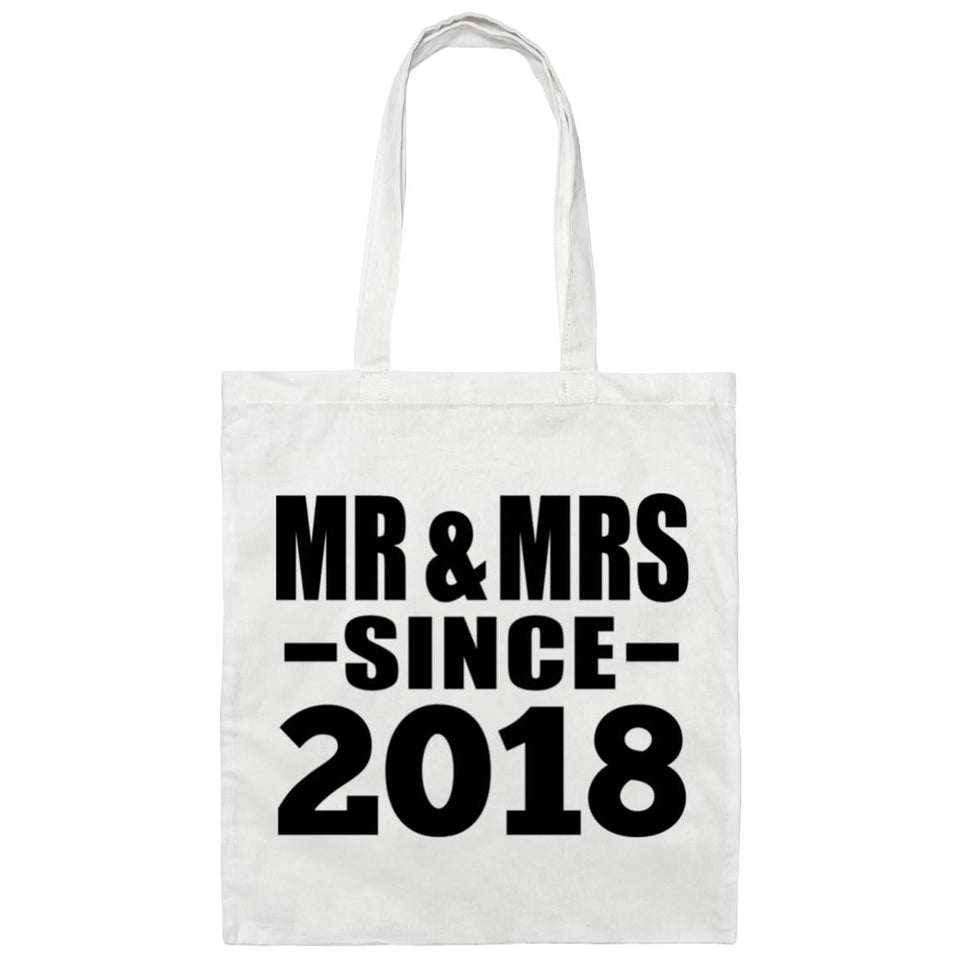 6th Anniversary Mr & Mrs Since 2018 - Tote Bag White