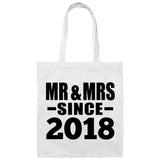 6th Anniversary Mr & Mrs Since 2018 - Tote Bag White