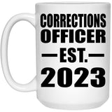 Corrections Officer Established EST. 2023 - 15oz Coffee Mug