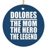 Dolores The Mom The Hero The Legend - Circle Ornament