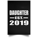 Daughter Established EST. 2019 - Poster Portrait