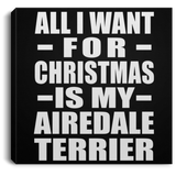 All I Want For Christmas Is My Airedale Terrier - Canvas Square