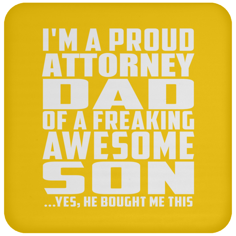 Proud Attorney Dad Of Awesome Son - Drink Coaster