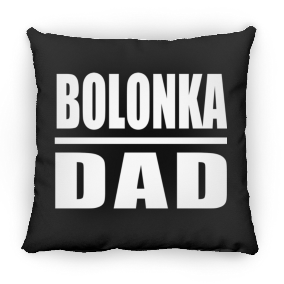 Bolonka Dad - Throw Pillow Black