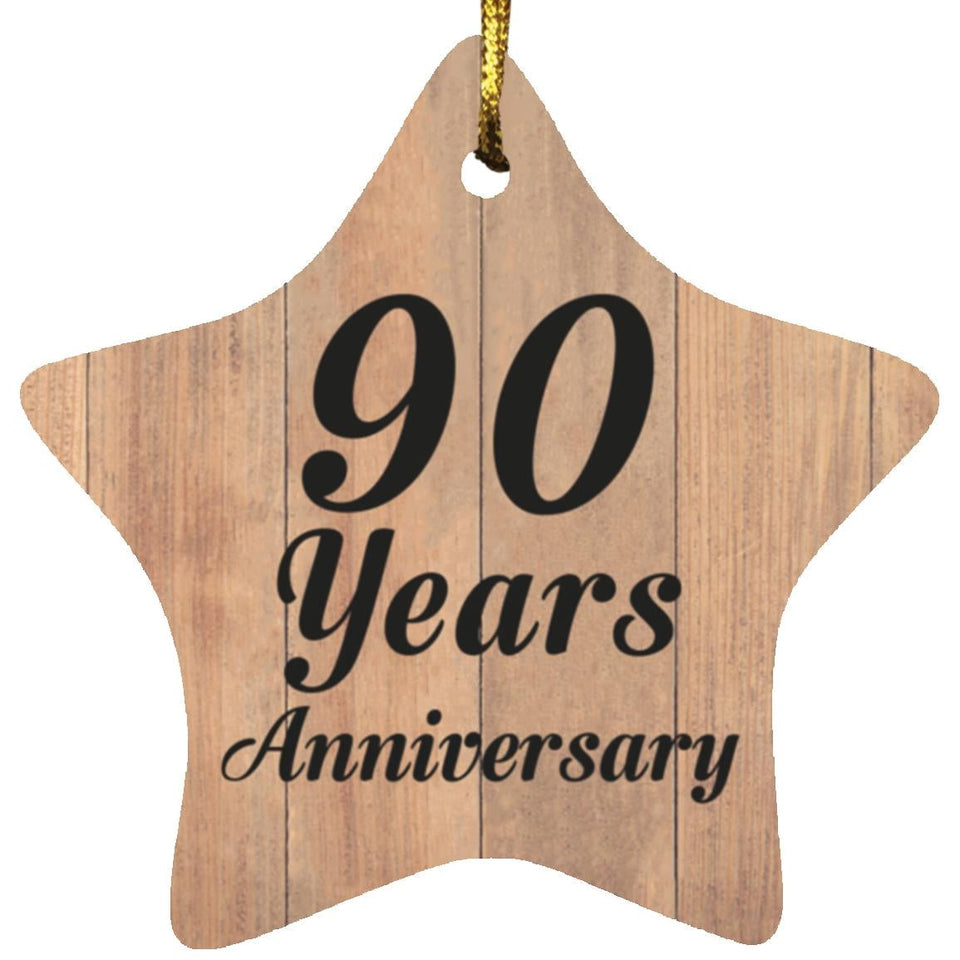 90th Anniversary 90 Years Anniversary - Star Ornament C