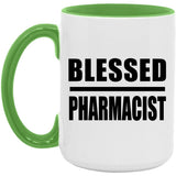 Blessed Pharmacist - 15oz Accent Mug Green