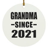 Grandma Since 2021 - Circle Ornament