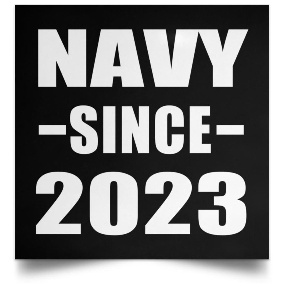 Navy Since 2023 - Poster Square