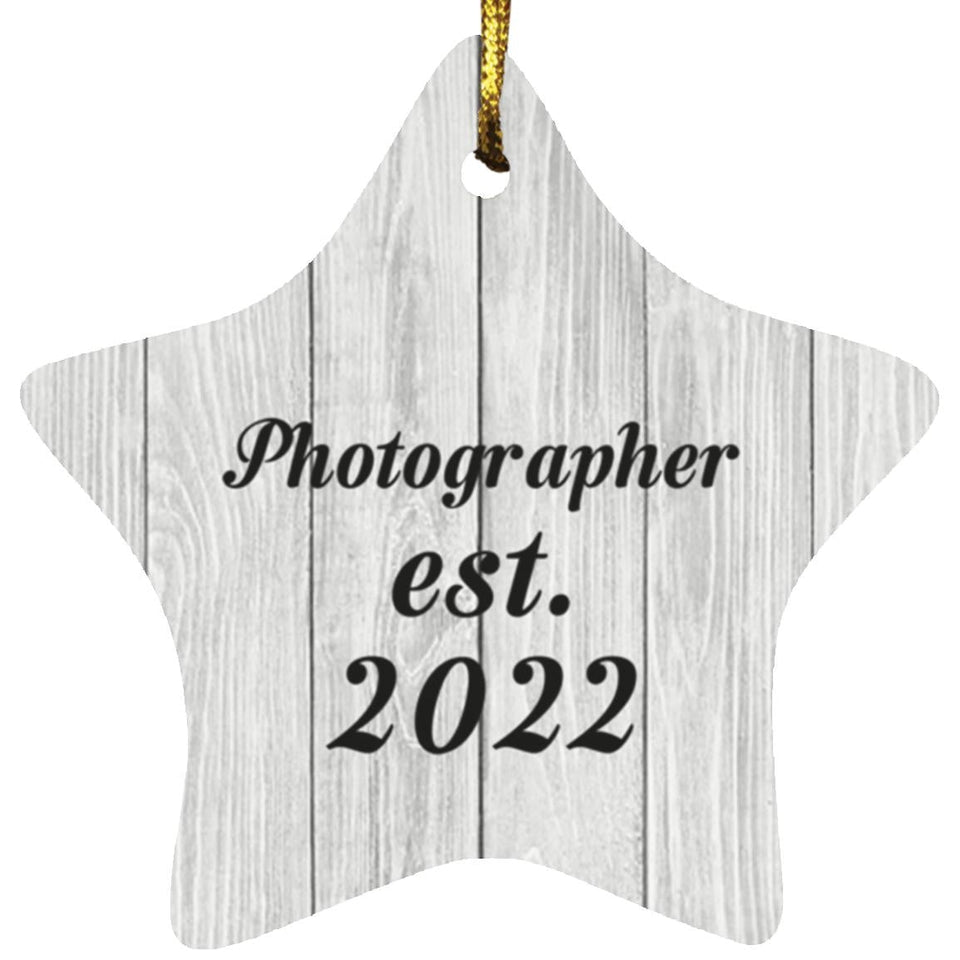 Photographer Established Est. 2022 - Star Ornament F
