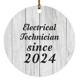 Electrical Technician Since 2024 - Circle Ornament F