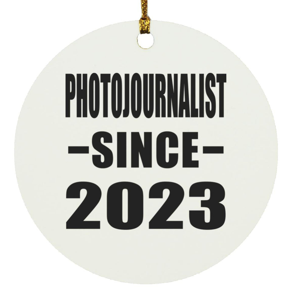 Photojournalist Since 2023 - Circle Ornament