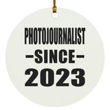 Photojournalist Since 2023 - Circle Ornament