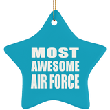 Most Awesome Air Force - Star Ornament