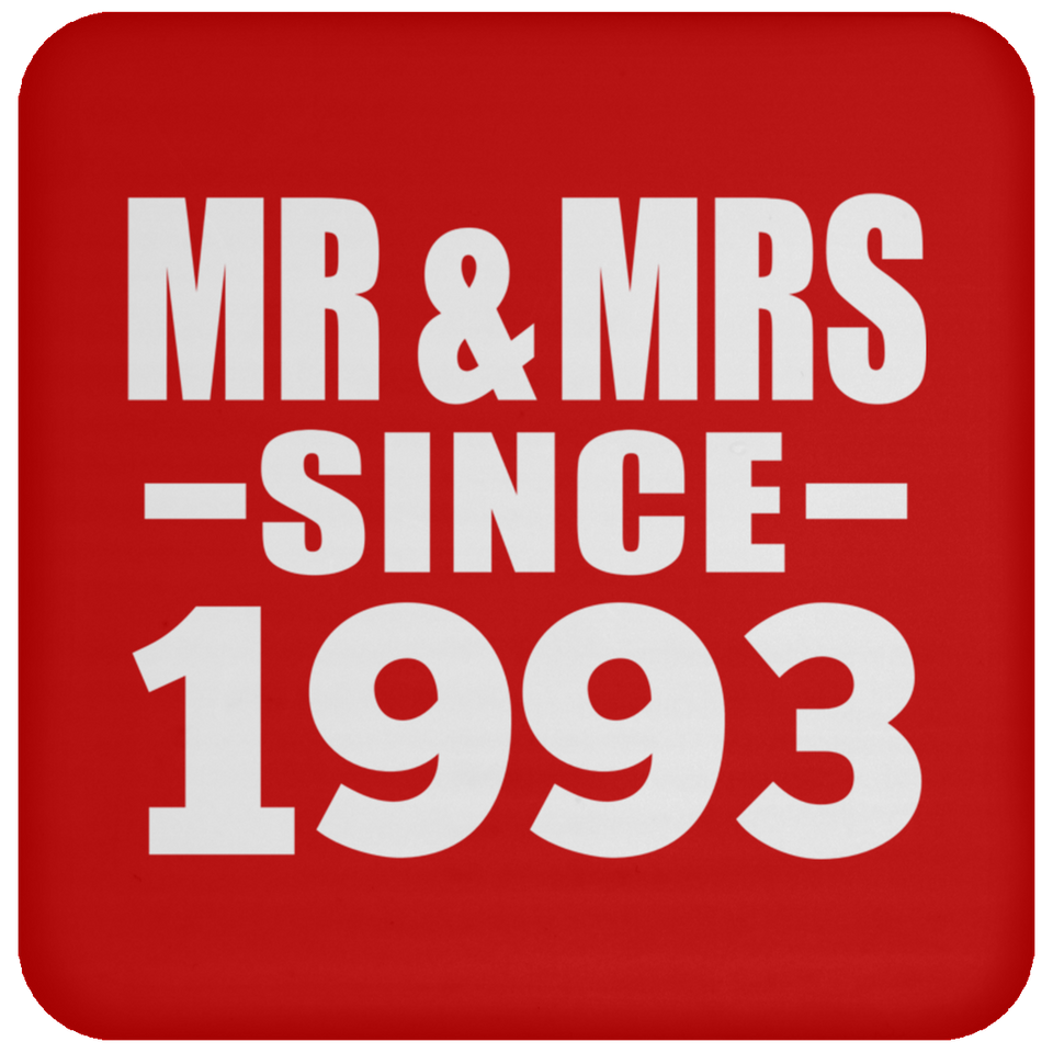 31st Anniversary Mr & Mrs Since 1993 - Drink Coaster